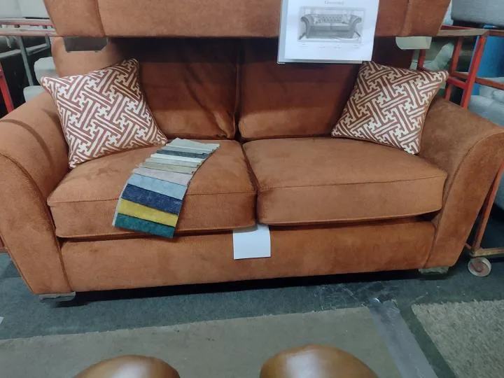 Warm Brown 3+2 Seater Fabric Sofa Set