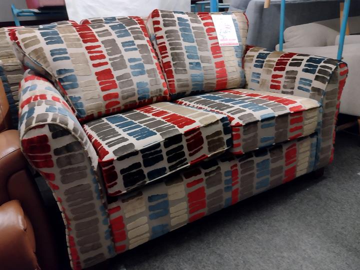 Vibrant Patterned 3-Seater and 2-Seater Sofa Set