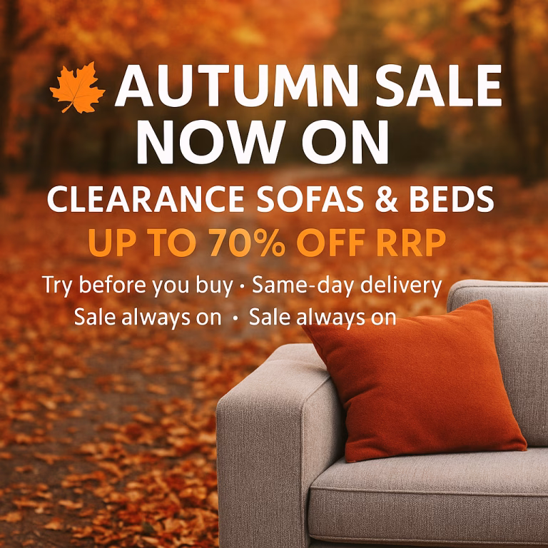 Autumn Sale at Alecs – Beds & Sofas Ready When You Are