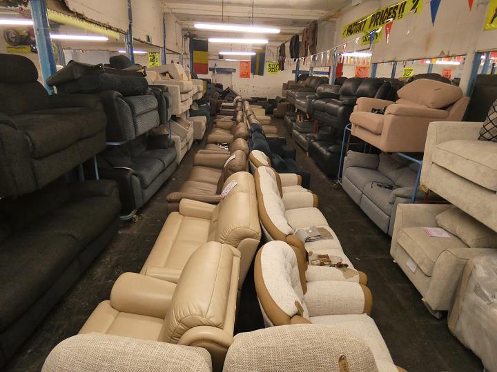 Sofa #16522 at Alec's clearance warehouse, Bolton