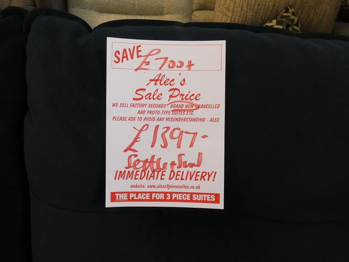 Sofa #16365 at Alec's clearance warehouse, Bolton