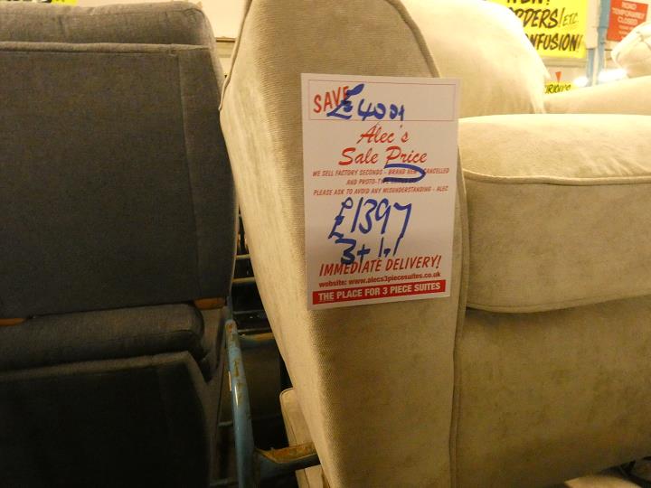 Sofa #16354 at Alec's clearance warehouse, Bolton