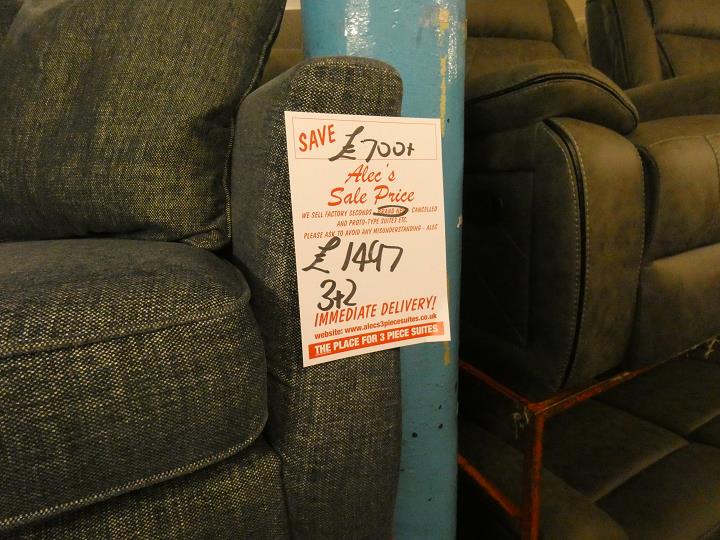 Sofa #16359 at Alec's clearance warehouse, Bolton