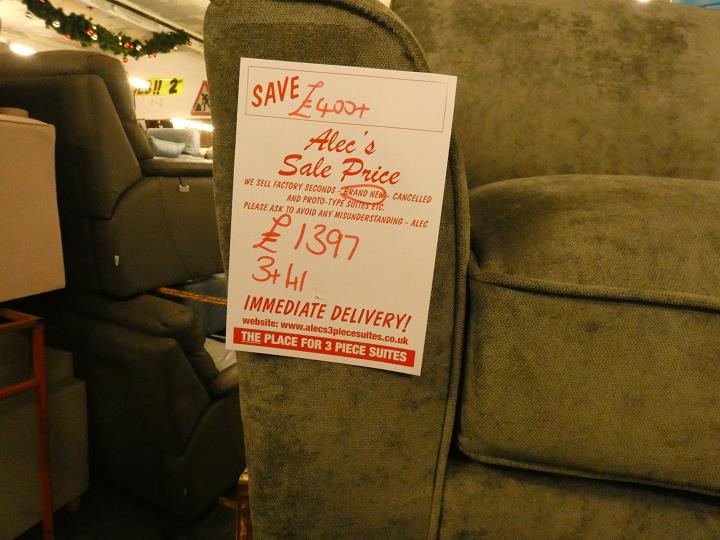 Sofa #16122 at Alec's clearance warehouse, Bolton