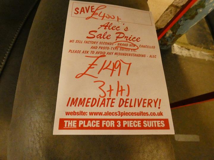 Sofa #16106 at Alec's clearance warehouse, Bolton