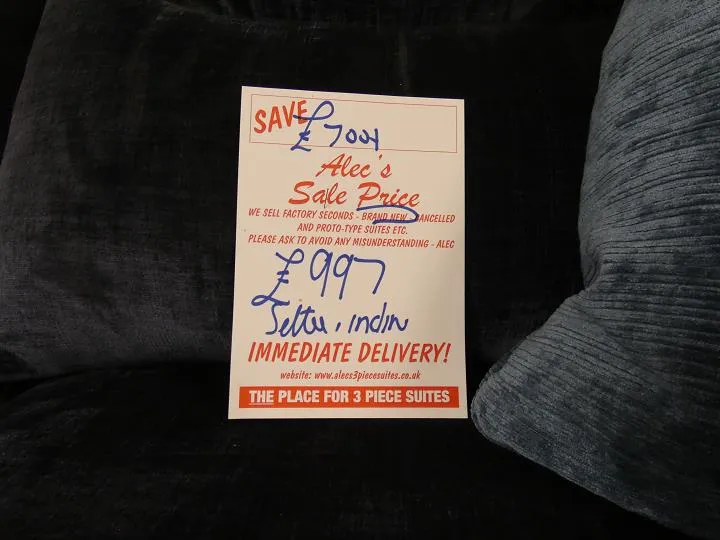 Sofa #14864 at Alec's clearance warehouse, Bolton