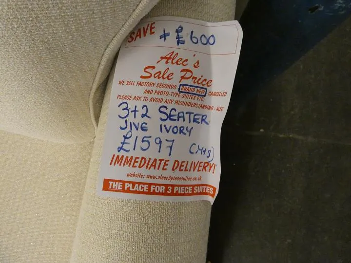Sofa #14824 at Alec's clearance warehouse, Bolton