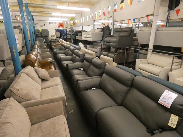 Sofa #15050 at Alec's clearance warehouse, Bolton