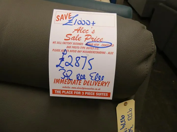 Sofa #14837 at Alec's clearance warehouse, Bolton