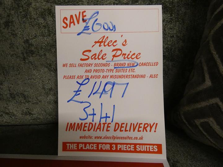 Sofa #15009 at Alec's clearance warehouse, Bolton