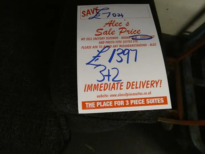 Sofa #14666 at Alec's clearance warehouse, Bolton