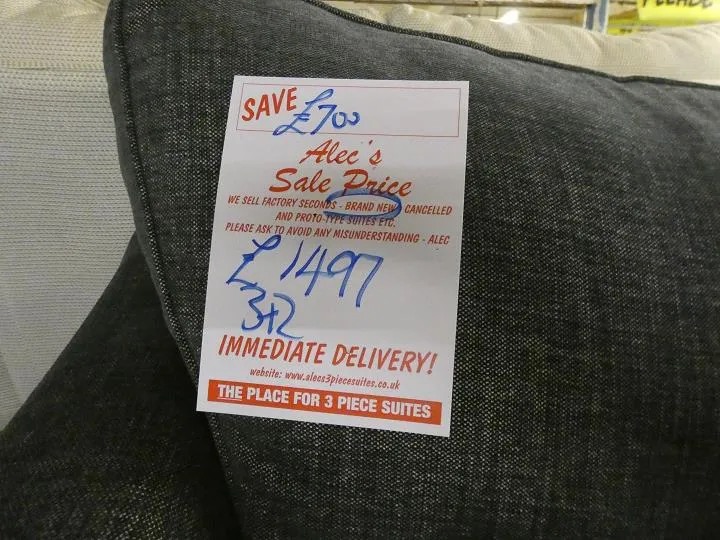 Sofa #14762 at Alec's clearance warehouse, Bolton
