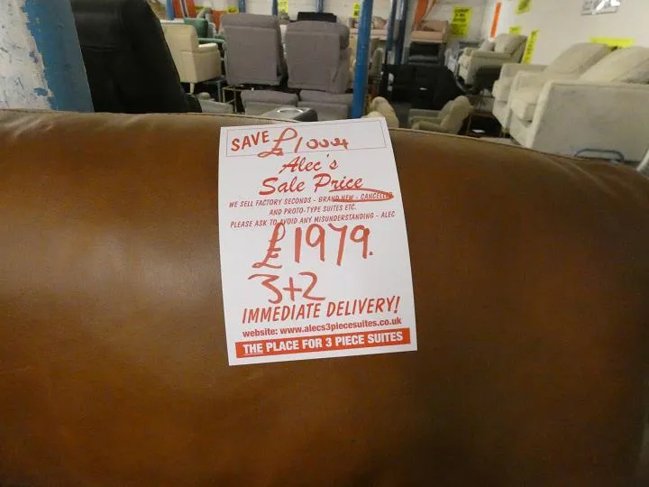 Sofa #14296 at Alec's clearance warehouse, Bolton