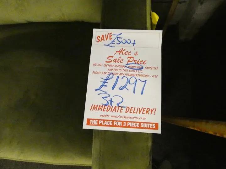 Sofa #14392 at Alec's clearance warehouse, Bolton