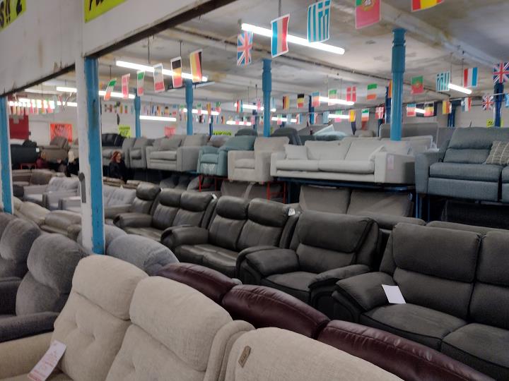 Sofa #12080 at Alec's clearance warehouse, Bolton