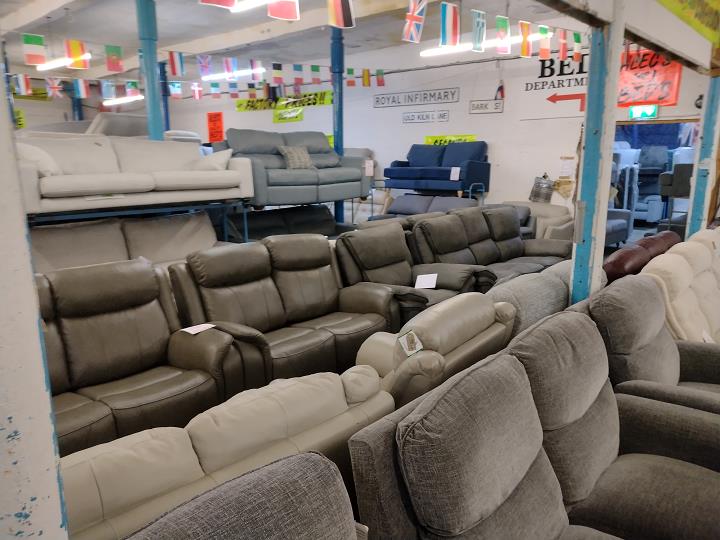 Sofa #12065 at Alec's clearance warehouse, Bolton