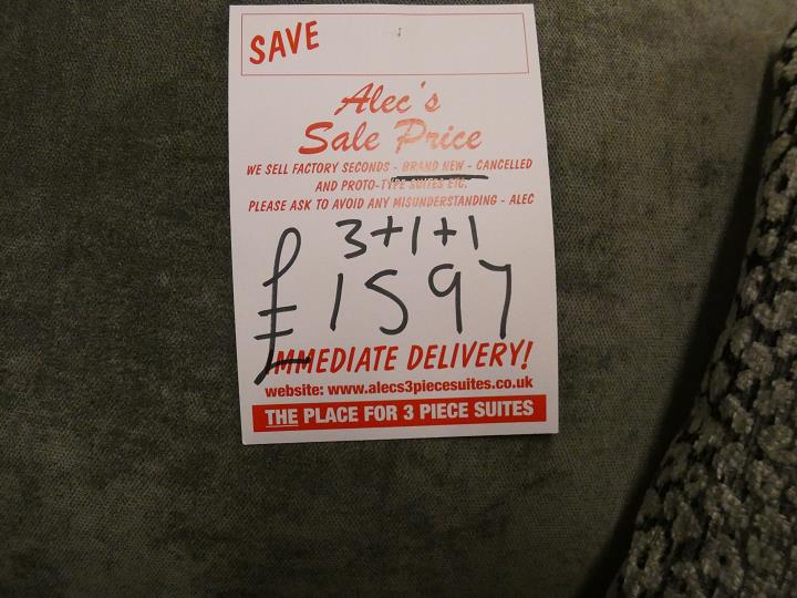 Sofa #16883 at Alec's clearance warehouse, Bolton
