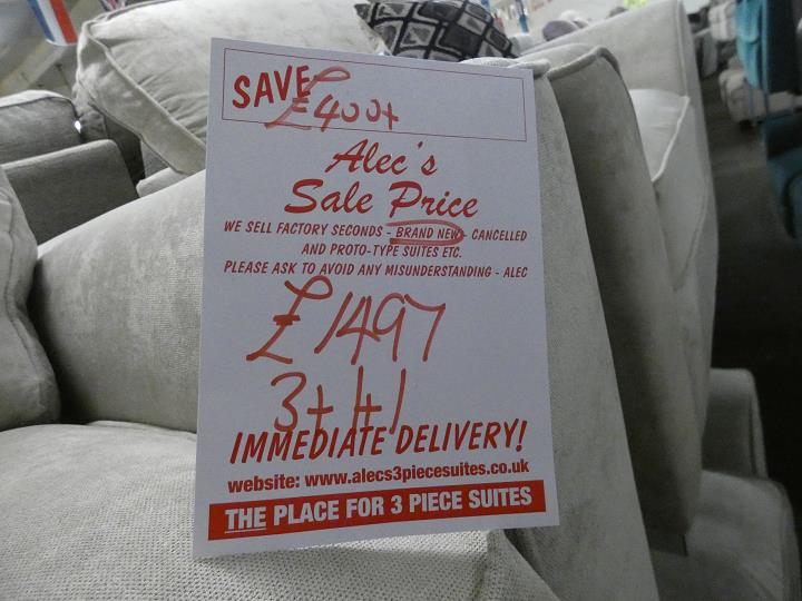 Sofa #17213 at Alec's clearance warehouse, Bolton