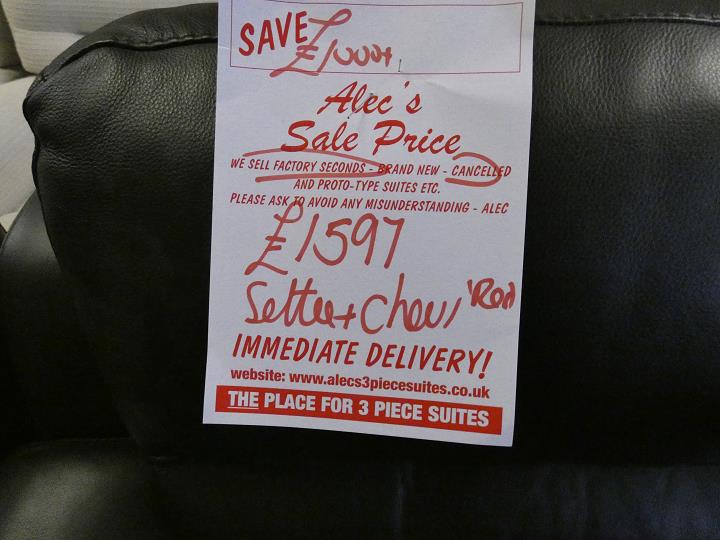 Sofa #17119 at Alec's clearance warehouse, Bolton