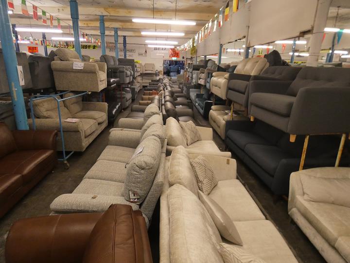 Sofa #15222 at Alec's clearance warehouse, Bolton