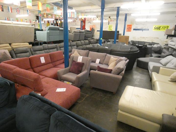 Sofa #15995 at Alec's clearance warehouse, Bolton