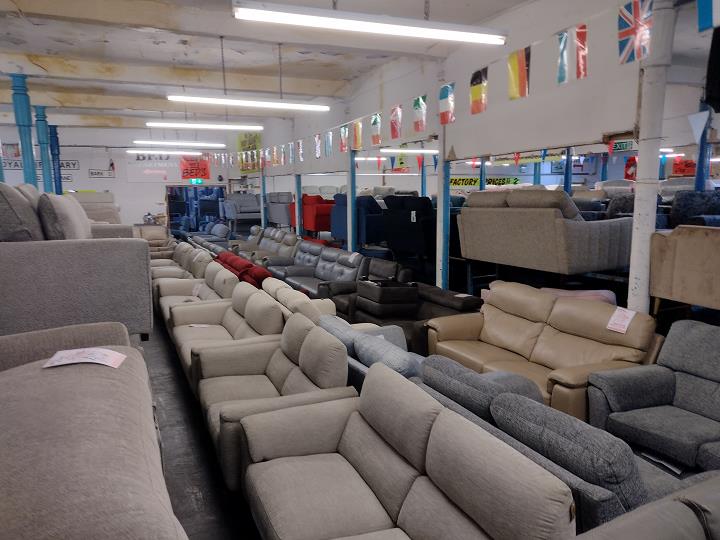 Sofa #12675 at Alec's clearance warehouse, Bolton