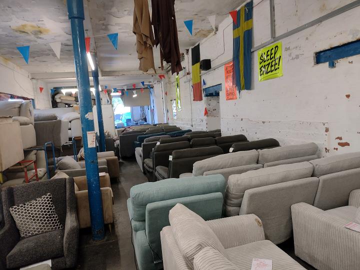 Sofa #12673 at Alec's clearance warehouse, Bolton