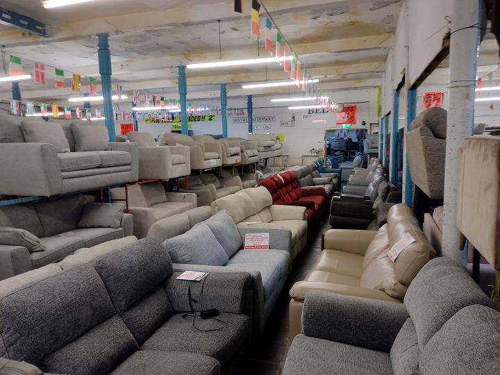 Sofa #12669 at Alec's clearance warehouse, Bolton