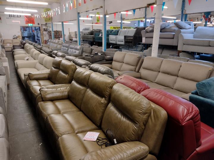 Sofa #12366 at Alec's clearance warehouse, Bolton