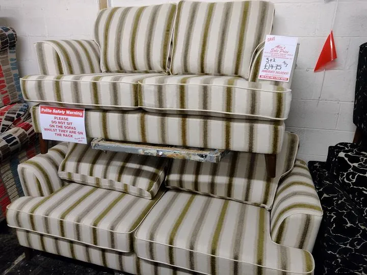 Sofa #12246 at Alec's clearance warehouse, Bolton