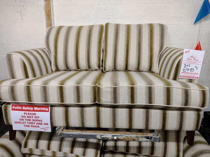 Sofa #12342 at Alec's clearance warehouse, Bolton