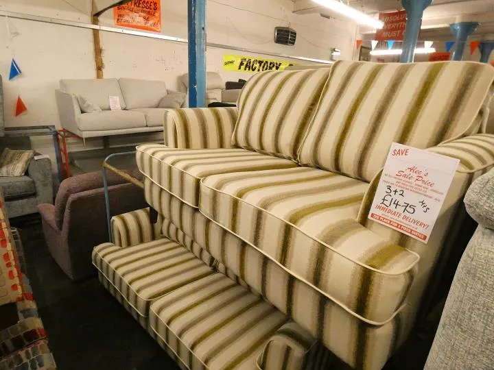 Sofa #13165 at Alec's clearance warehouse, Bolton