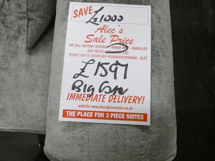 Sofa #13110 at Alec's clearance warehouse, Bolton