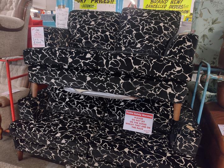 Sofa #12989 at Alec's clearance warehouse, Bolton
