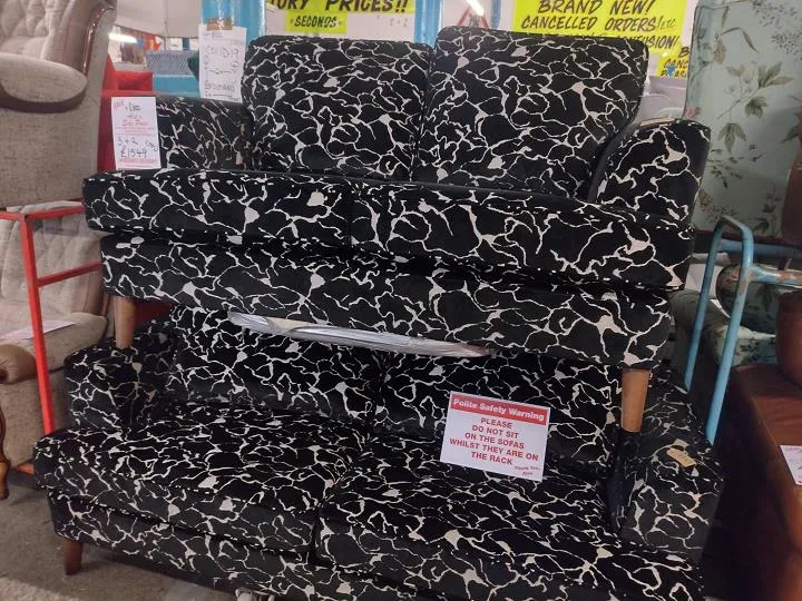 Sofa #12900 at Alec's clearance warehouse, Bolton