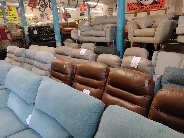 Sofa #12903 at Alec's clearance warehouse, Bolton