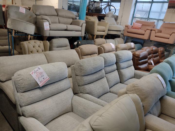 Sofa #12975 at Alec's clearance warehouse, Bolton