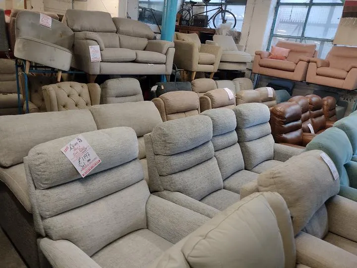 Sofa #12879 at Alec's clearance warehouse, Bolton