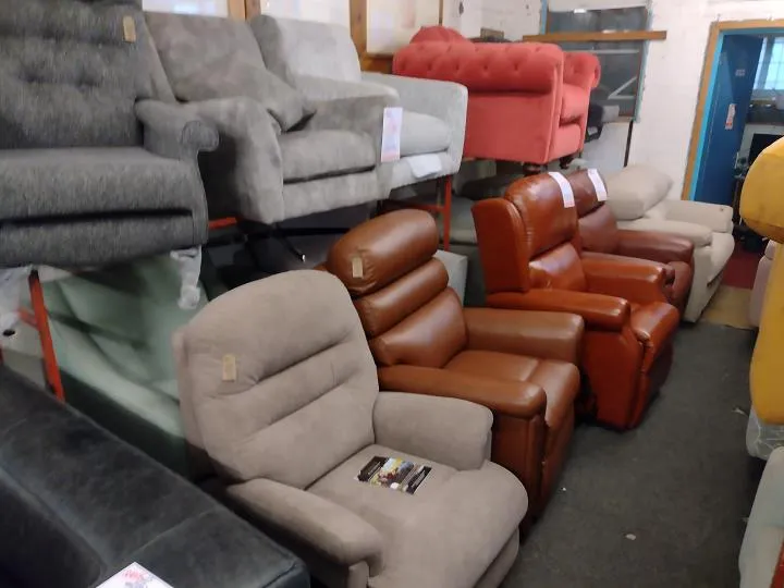 Sofa #12878 at Alec's clearance warehouse, Bolton