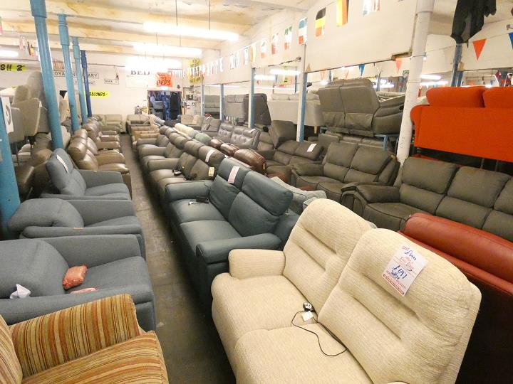 Sofa #13691 at Alec's clearance warehouse, Bolton