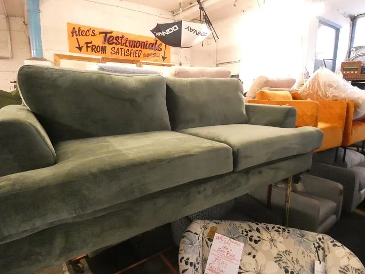 Sofa #13514 at Alec's clearance warehouse, Bolton