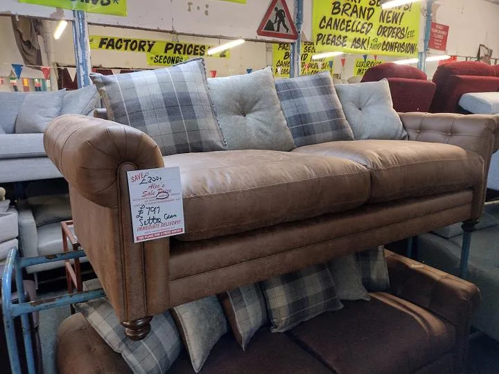 Sofa #10231 at Alec's clearance warehouse, Bolton