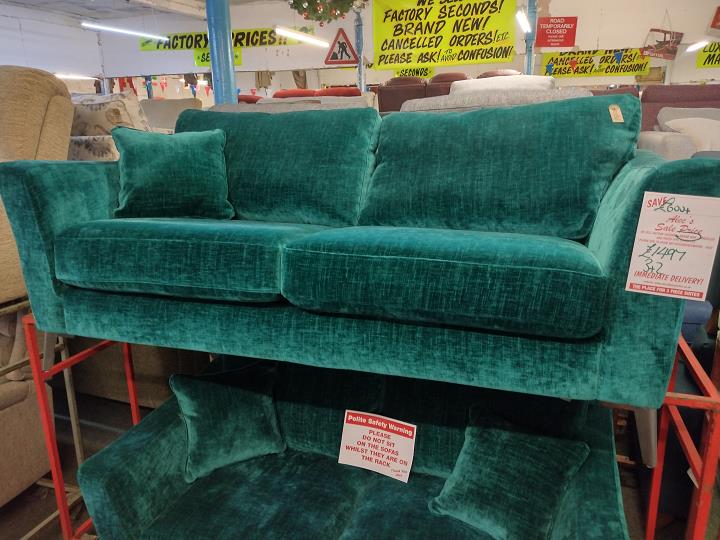 Sofa #10384 at Alec's clearance warehouse, Bolton