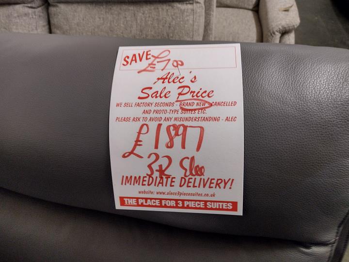 Sofa #10336 at Alec's clearance warehouse, Bolton
