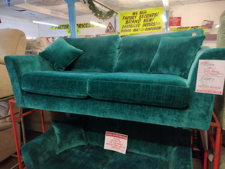 Sofa #1912 at Alec's clearance warehouse, Bolton