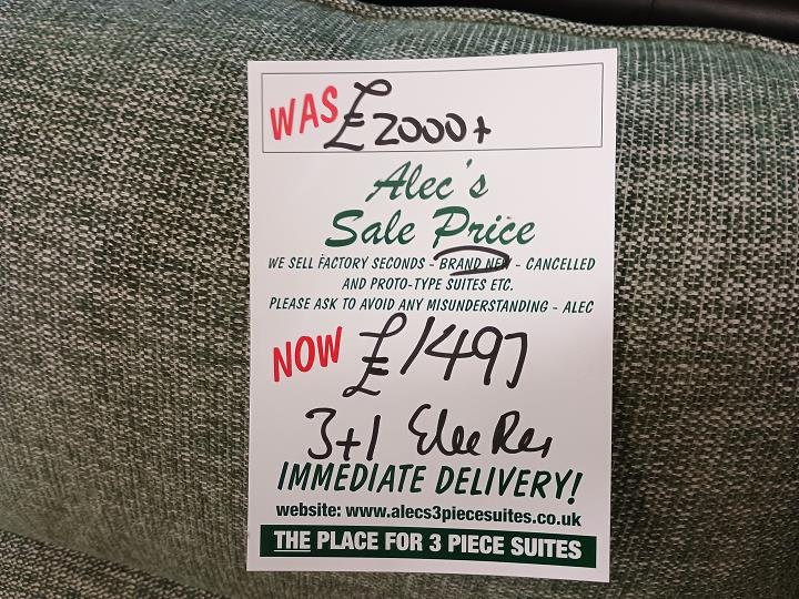 Sofa #7664 at Alec's clearance warehouse, Bolton
