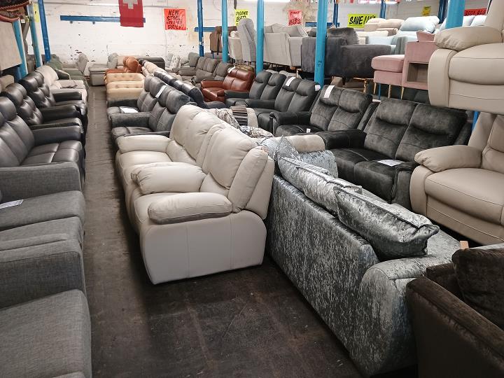 Sofa #7644 at Alec's clearance warehouse, Bolton