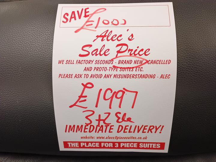 Sofa #7640 at Alec's clearance warehouse, Bolton