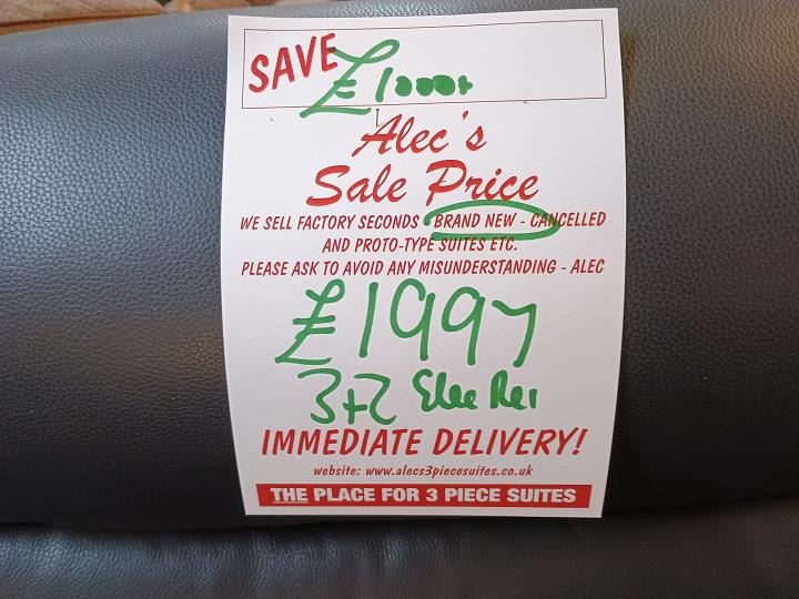 Sofa #7699 at Alec's clearance warehouse, Bolton