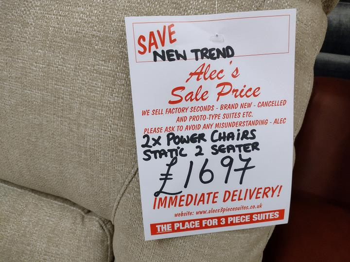 Sofa #8107 at Alec's clearance warehouse, Bolton